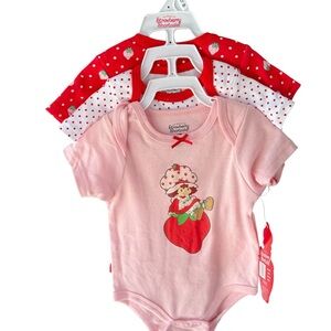 Strawberry Shortcake Baby Onesies Set size 12M
